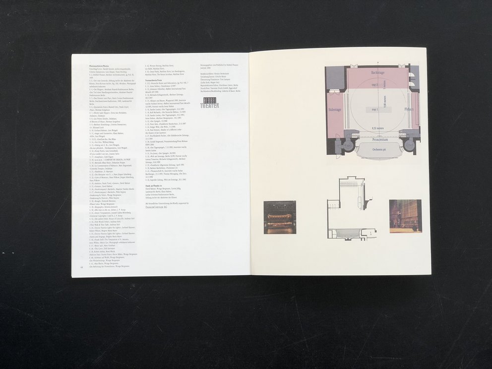 Extracts from "tanz.musik.theater HEBBEL“ (2000) 